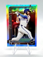 John Rave 2025 Topps Update Series Rainbow Foil RC #US192 Royals