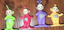 Vintage RARO DecoPac Ragdoll 1998 Teletubbies Set 4 PVC Cake Toppers Figuras 3"
