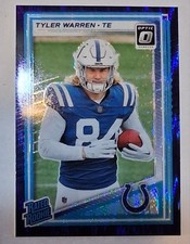 Tyler Warren- 2025 Donruss Optic #234 (RC) Purple Shock Prizm- Indianapolis 