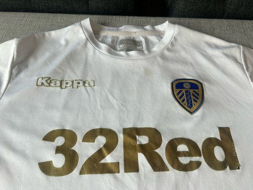 Leeds United 17/18 Home Kappa XL 23” Pit To Pit - 第 2/10 張圖片
