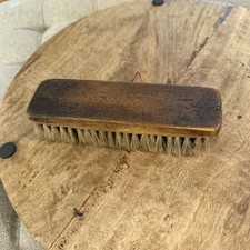 Vintage 100 Horse Hair Shoeshine Brush with Wooden Handle 7"