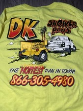 Dk Shower pans work shirt XL yellow long sleeve Gildan tag