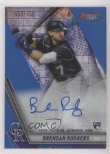 2019 Bowman's Best Auto Blue Refractor 60/150 Brendan Rodgers #B19-BR Auto 8k4