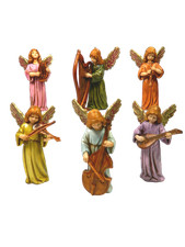 Set 6 Angeli Suonatori Cm 7 Landi Moranduzzo - Pastori per Presepe