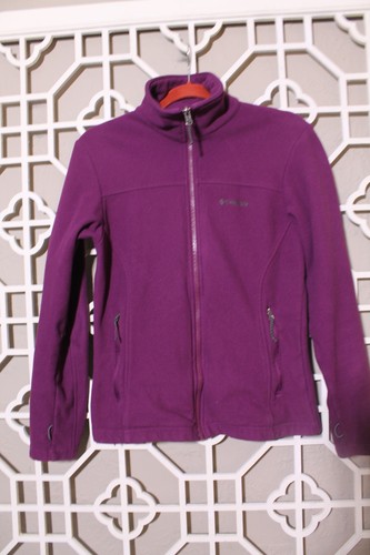 Columbia Jacket Womens S Purple Full Zip Pockets Casual Fleece Colorful Ladies - Picture 1 of 17