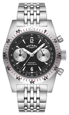 Rotary RW 1895 Heritage Chronograph Limited Edition (38mm) Black Dial