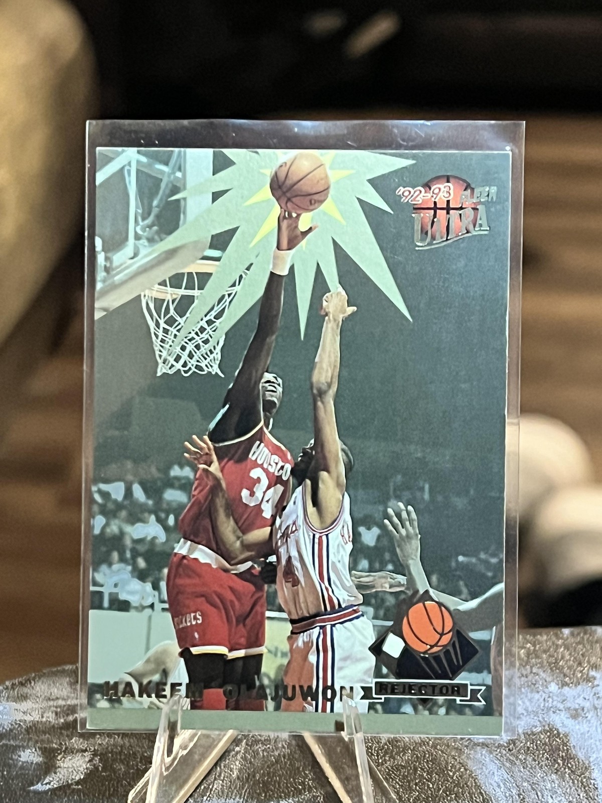 Hakeem Olajuwon #3 Basketball Cards 1992 Ultra Rejectors trading card — raw and PSA graded price guide