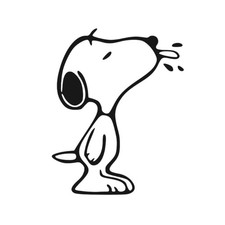 Snoopy Vinyl Decal Sticker -Multiple Colors  Sizes- FREE SHIPPING