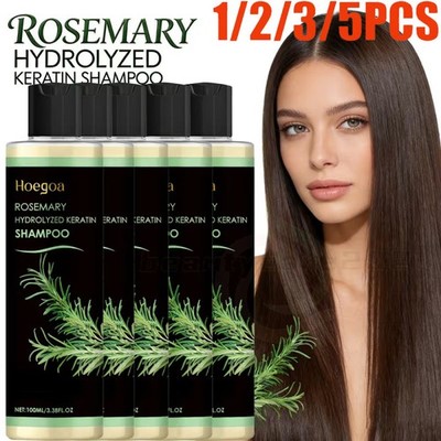 HOEGOA Bio-Rosmarin-Haarwuchs-Shampoo für Frauen und Männer,natürliche Verdichtu