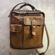 PORTER BARON 2WAY Leather Shoulder Brief Brown YoshidaKaban Mens N2761 Authentic