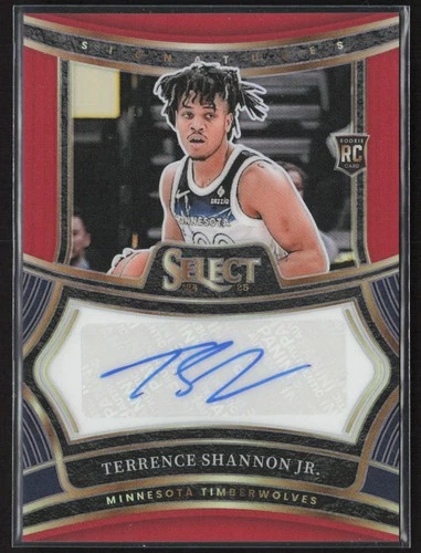 2024-25 Panini Select Terrence Shannon Jr. Rookie Signatures Red Prizm Auto #/99