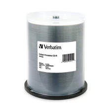 Verbatim DVD-R 4.7GB 16X White Inkjet Printable - 100pk Spindle (VER95153)