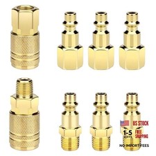 Pack Air Hose Fittings 1/4-Inch NPT Quick Connect Air Compressor Fittings, 8