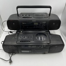 Sony CFD-50 and CFD-50 Boombox Radio Cassette CD Player For Parts