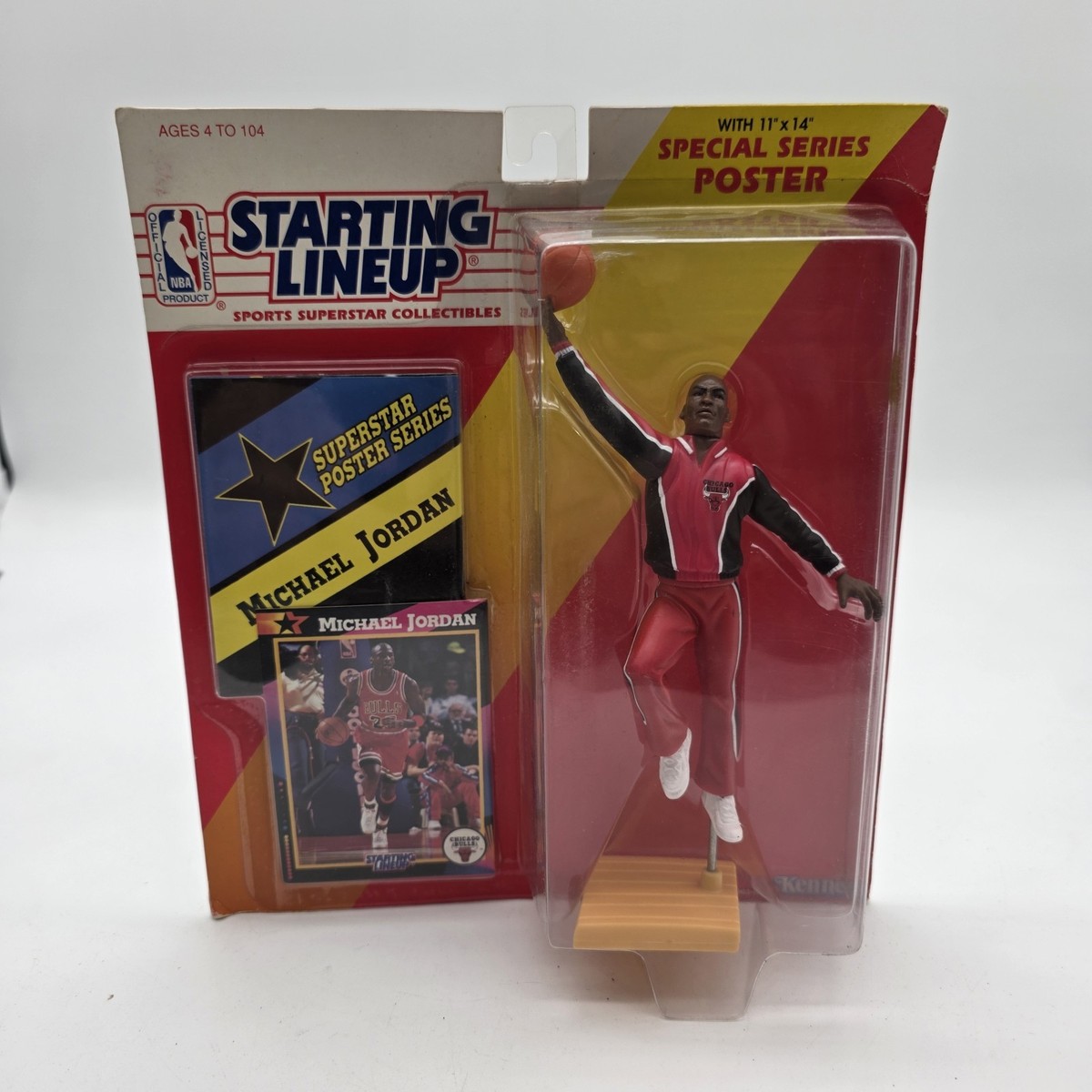 1992 KENNER STARTING LINEUP SLU NBA CHICAGO BULLS MICHAEL JORDAN