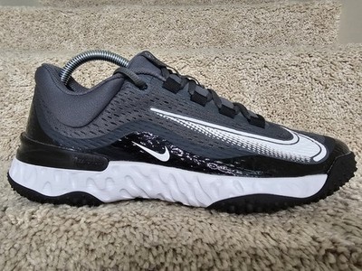 Nike Alpha Huarache Elite 4 TF Dark Grey Turf Baseball Shoe DJ6523-011 Sz 4 RARE