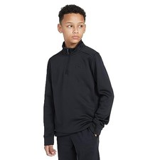 Under Armour Boy's ArmourFleece 1/4 Zip Black Small Sweatshirt 1373559-001