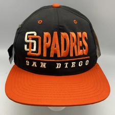 Vintage San Diego Padres Drew Pearson Clutch Hat Snapback MLB Baseball Cap NWT