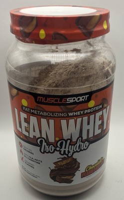 MuscleSport Lean Whey Iso-Hydro, Chocolate Peanut Butter, 2 lbs (32oz) Exp 02/26