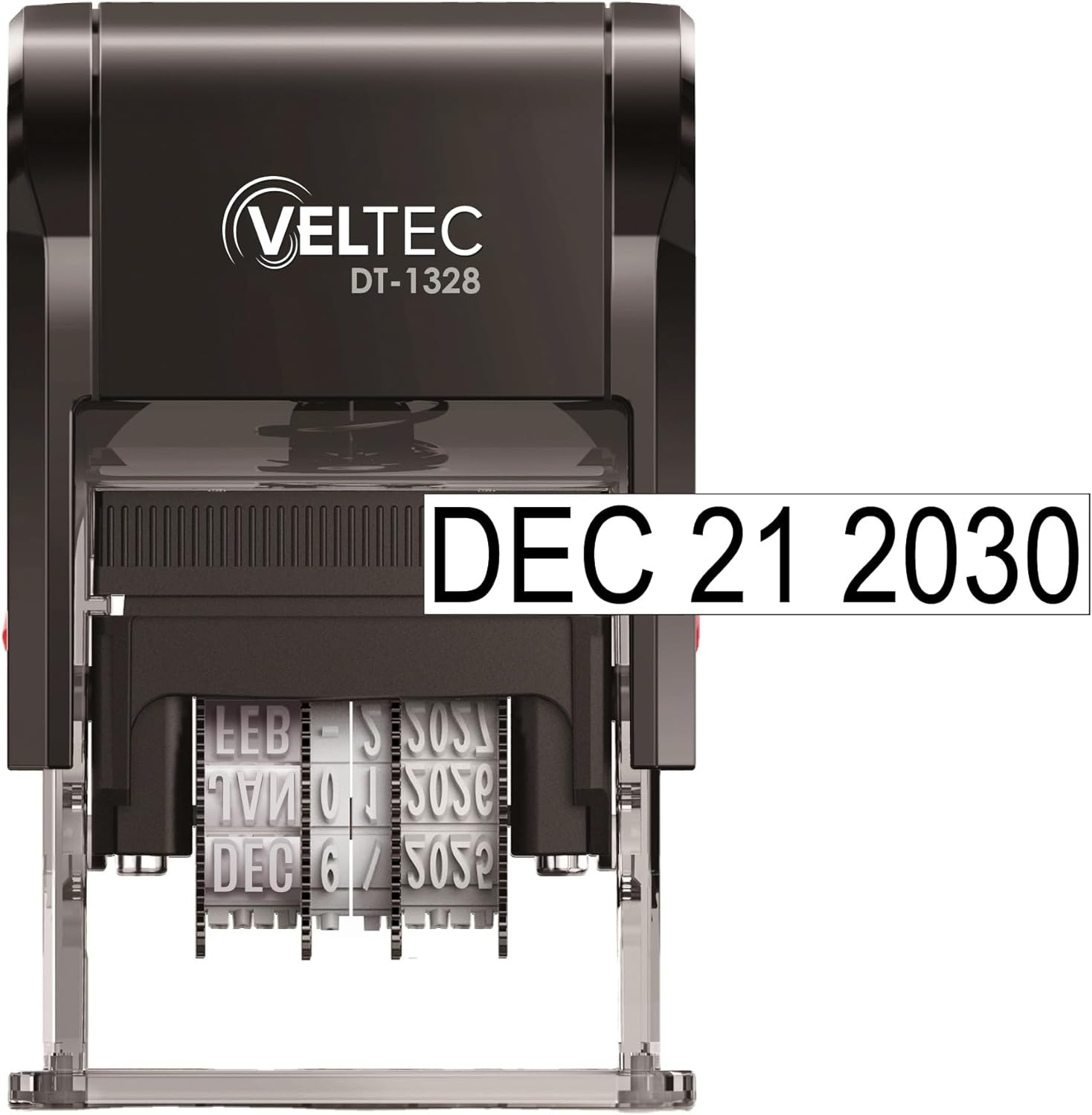 Self Inking Date Stamp with Month, Day, Year - Easy to Use & Adjust, Rubber H...