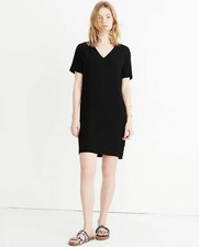 Madewell Side-Button Easy Dress Women's Size M Classic Casual Minimalist Chic