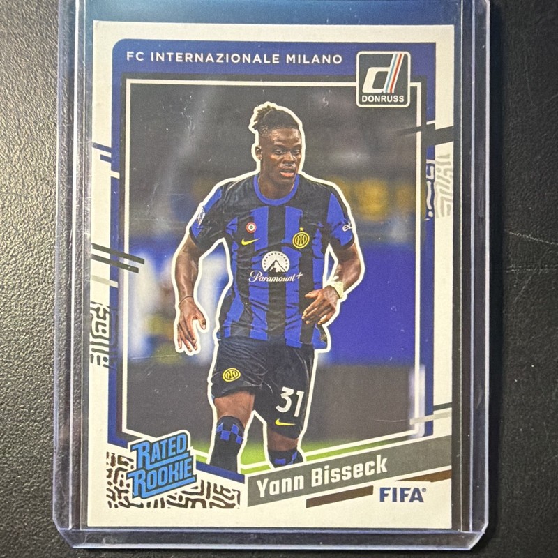 Panini 2023-24 Donruss FIFA Rated Rookie RC Yann Bisseck Inter Milan #185