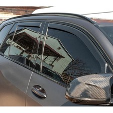 For BMW X5 F15 / X5M F85 2013-2018 5 Door SUV Wind Deflectors 4pc Tinted W/ Clip
