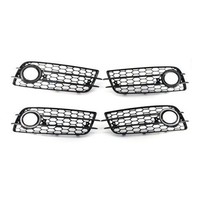 Front StoßStange Untere Lufteinlass Mesh Nebelscheinwerfer Rahmen A4 B8 S4 09-13