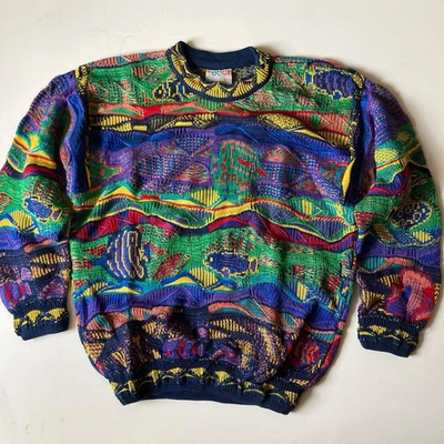 COOGI Pullover 3D Design Strickpullover Größe M Herren Geschenk aus Japan - Bild 1 von 4