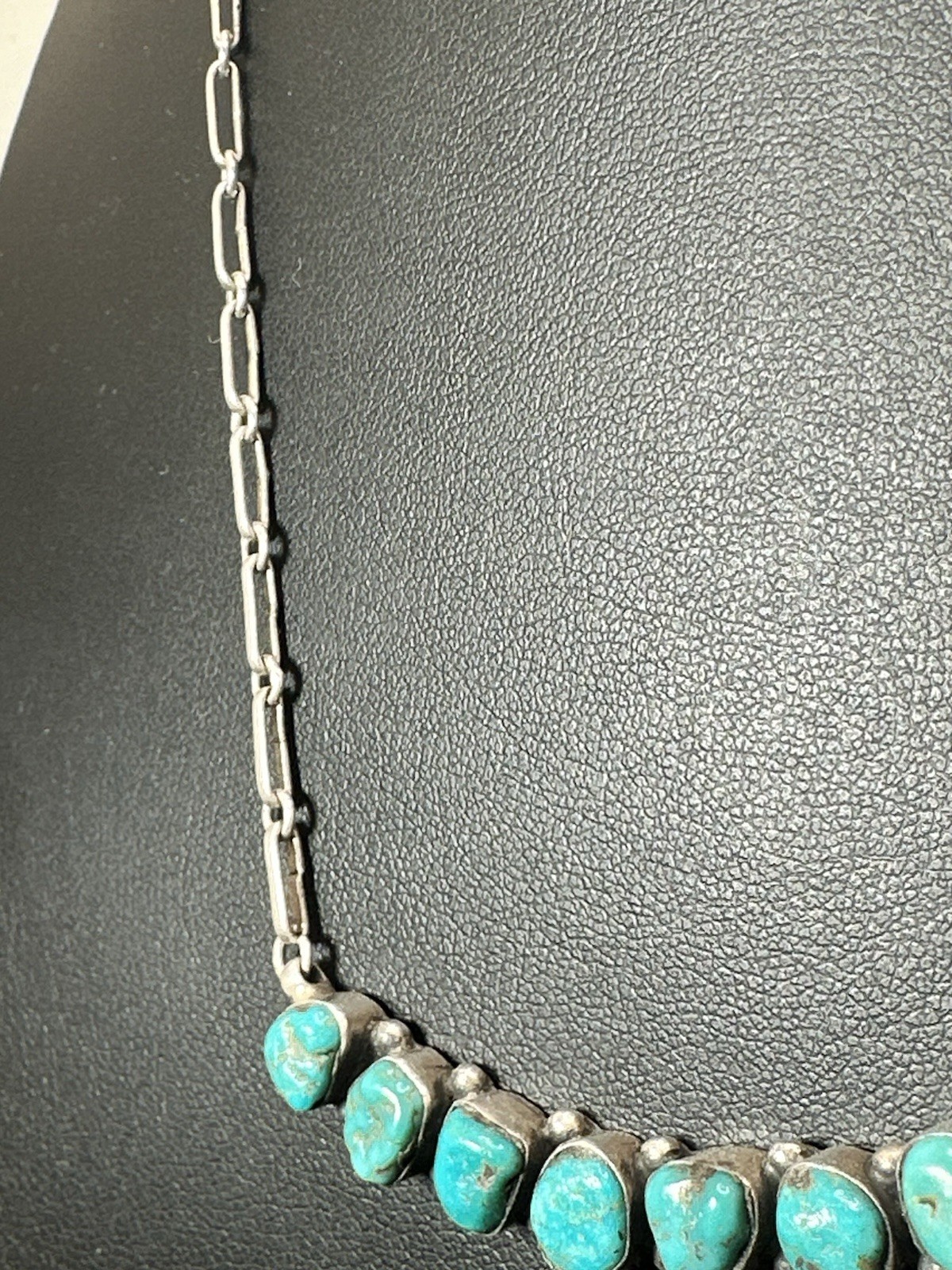 Sterling Turquoise Handcrafted Native Necklace - image 5