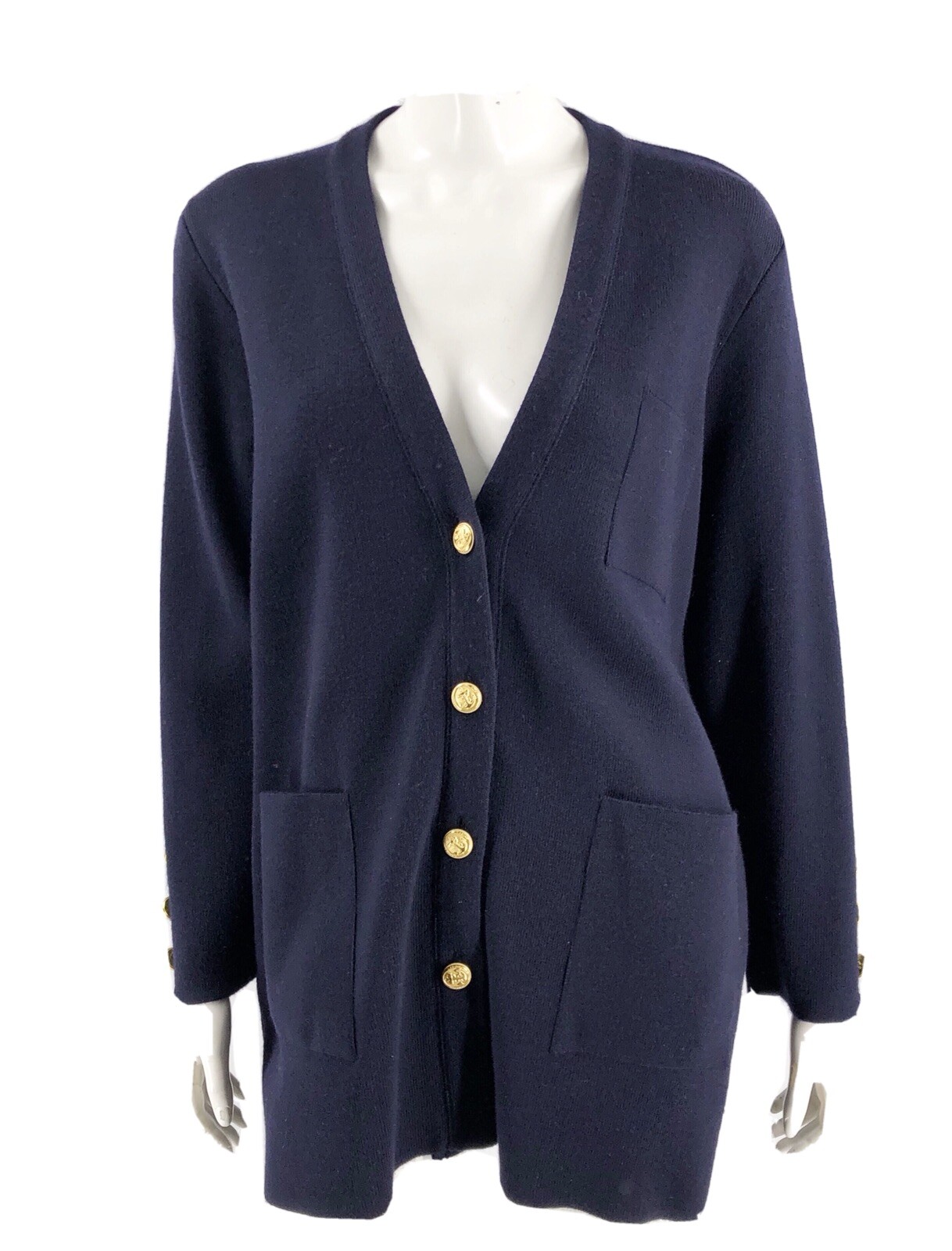 navy blue cardigan sweater