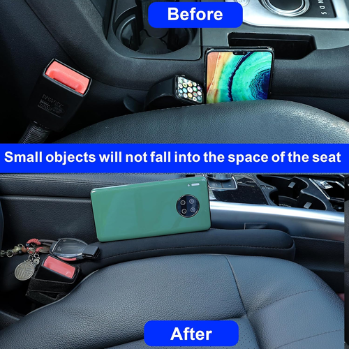 Car Seat Gap Filler 2Pc Set Universal Fit for Car SUV Truck Vehicle Seat Gap Cov - Picture 4 of 12