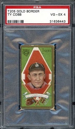 T205 Gold Boarder Ty Cobb PSA 4