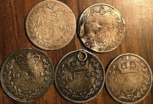 LOT-OF-5-FOREIGN-SILVER-COINS