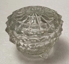 Jeannette Cube Powder Jar and Lid