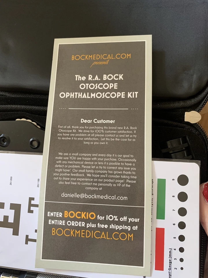 R.A Bock Medical Diagnostics: Oftalmoscopio Kit de examen de oído, nariz y garganta Foto 3 de 4