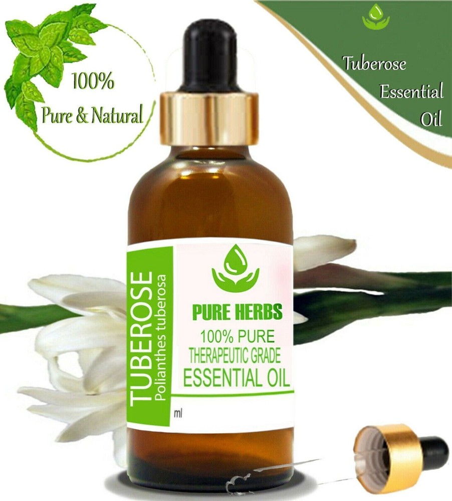 Pure Herbs Tuberose 100% Pure & Natural Polianthes tuberosa Essential Oil