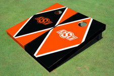 Oklahoma State University Alternating Diamond Cornhole Boards