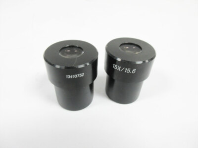 PAIR LEICA 13410752 15X/15.6 MICROSCOPE OPTIC EYEPIECE