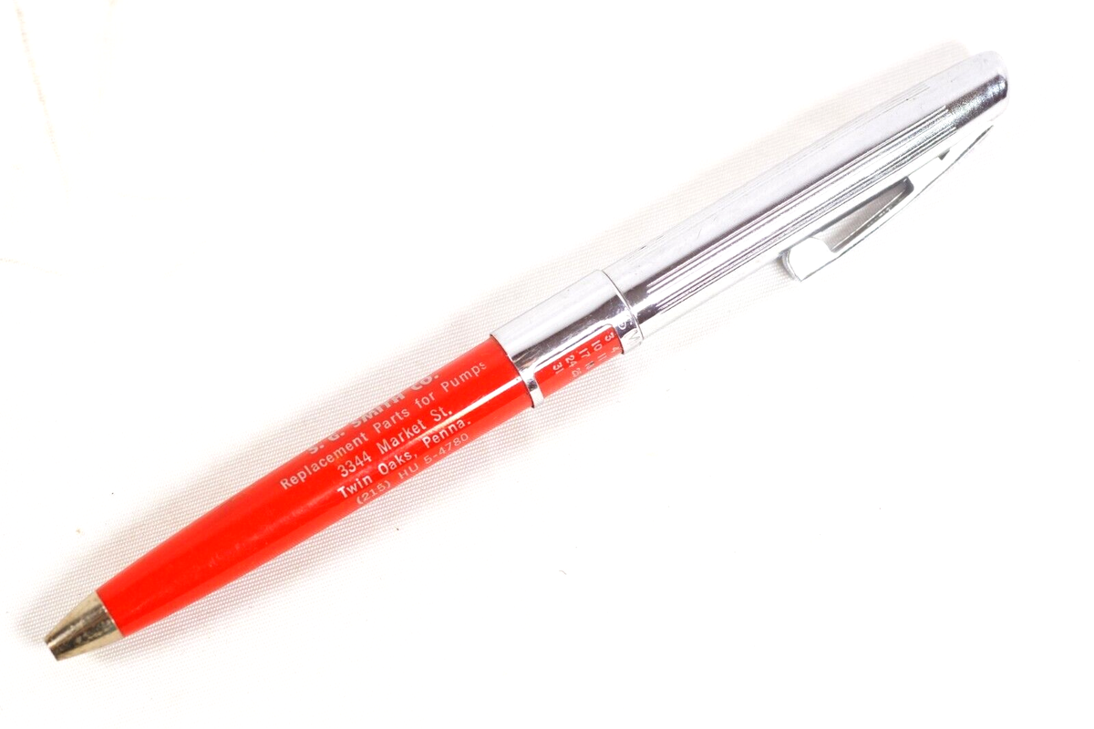 V30 12kR.G.PCASING SHEAFFER U.S.Aシャーペン Sheaffer Calendar Pen Twin Oaks PA SG Smith Co Vintage Advertising
