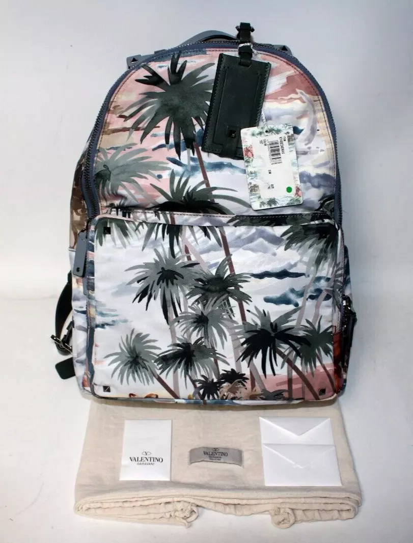 Valentino Hawaiian Couture Rockstud Backpack - Green/Blue! - New With Tags!