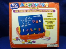 NIB  Children’s Fun Activity Center Chalk Magnetic Board Learning Education Gift
