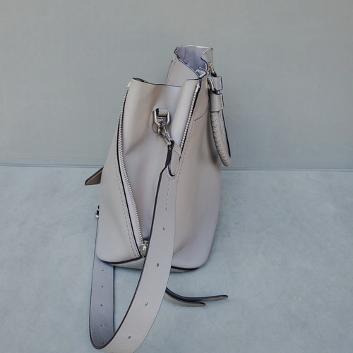 Michael Kors Gris Cuero Suave Bandolera Bolso de Mano Cartera Correa Asas - Imagen 2 de 11