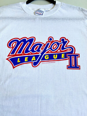 VINTAGE MAJOR LEAGUE 2 MOVIE PROMO DEAD STOCK KENNY POWERS SHIRT RAP BASEBALL