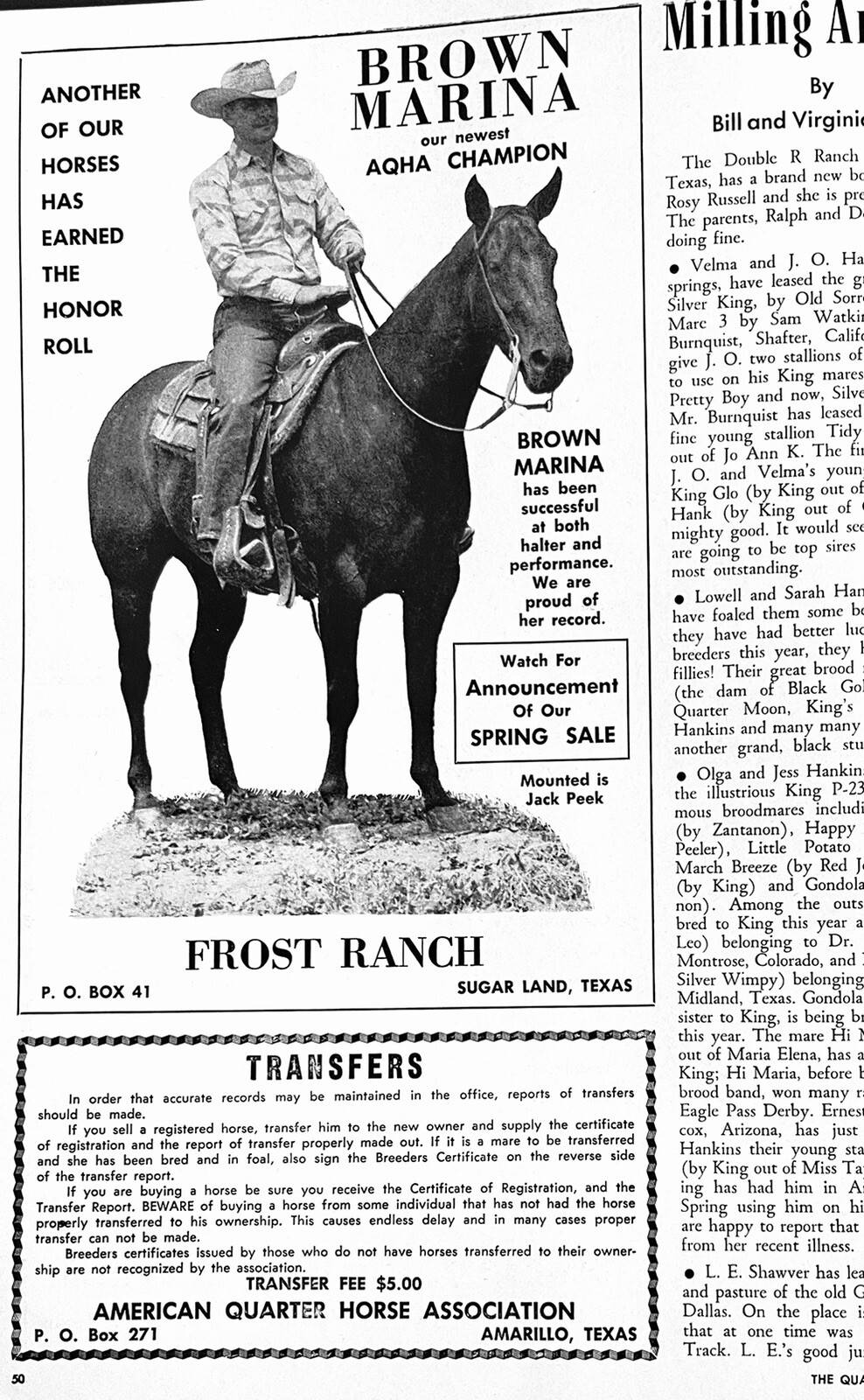 VINTAGE 1957 Quarter Horse Journal, AQHA Magazine, book - BERT - SURE CASH  | eBay