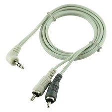 3 and 6 foot Soft PVC 3.5 to RCA Cable White Home Car Marine Office Computer