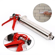 Mortar Grouting Gun Pointing Tile Cement Applicator Caulking Tool with 2 Nozzles