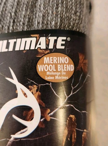 Realtree Carolina Ultimate 4 PAIRS Men's Wool Blend Socks Blue Brown #80325 - Picture 4 of 5