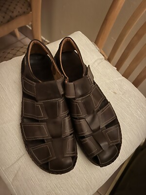 Pikolinos Mens 45 11.5 12 Brown Leather Driving Mocasins  display picture 3