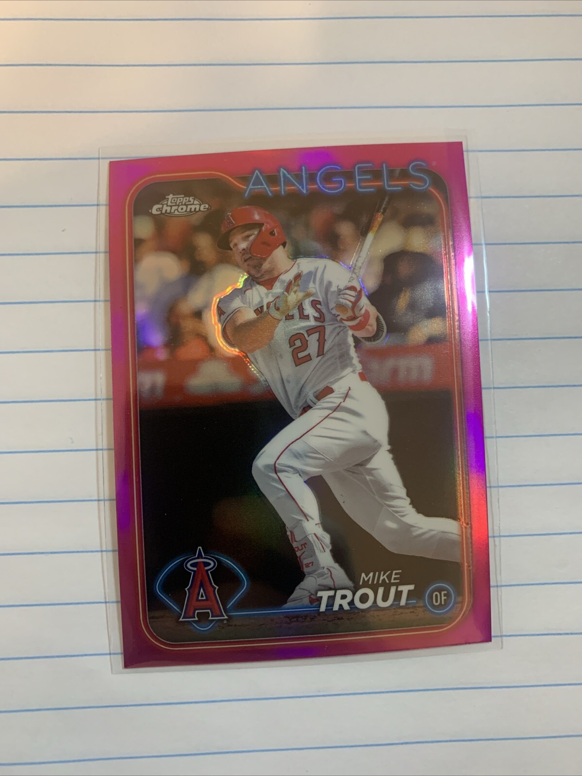 2024 Topps Chrome #200 Mike Trout Pink Refractors